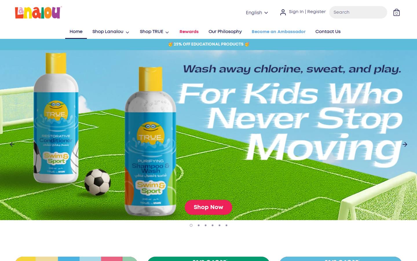 lanalou.me homepage screenshot