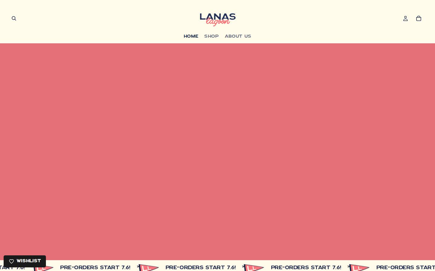 lanaslagoon.com homepage screenshot