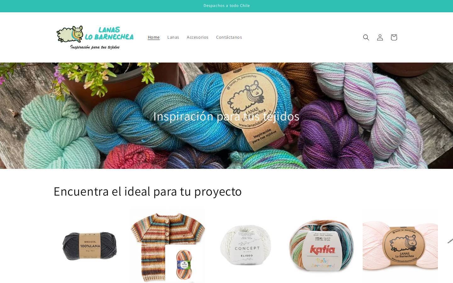 lanaslobarnechea.cl homepage screenshot