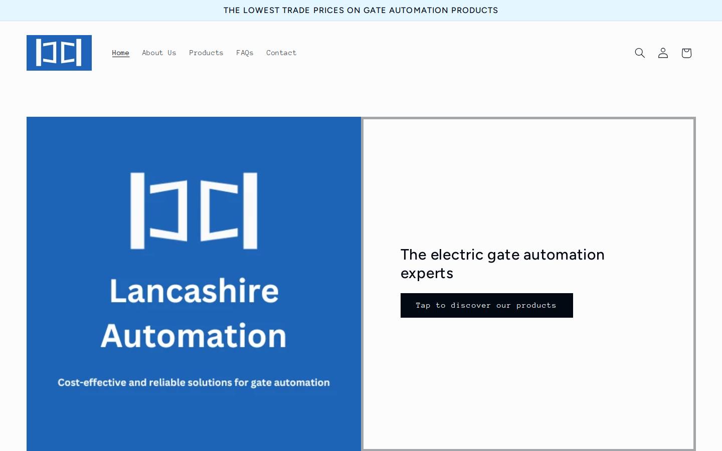 lancashireautomation.com homepage screenshot
