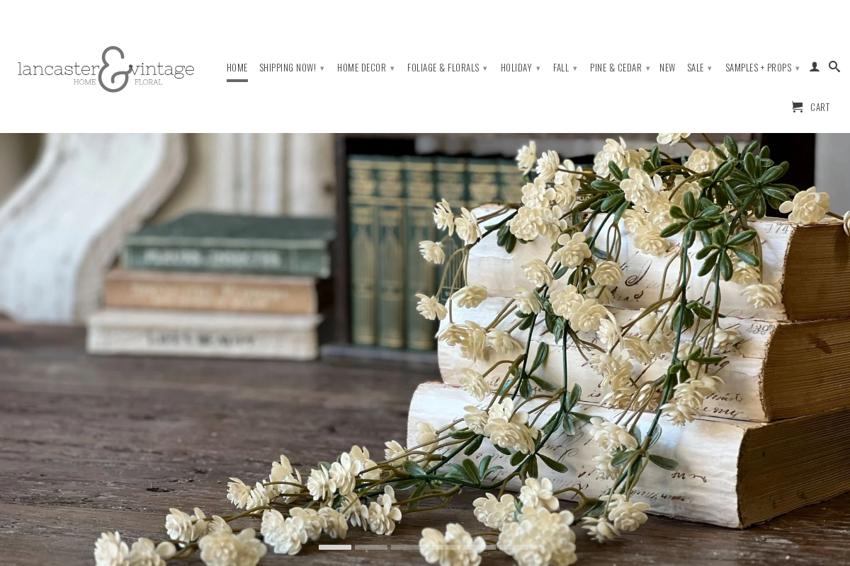 lancasterandvintage.com homepage screenshot
