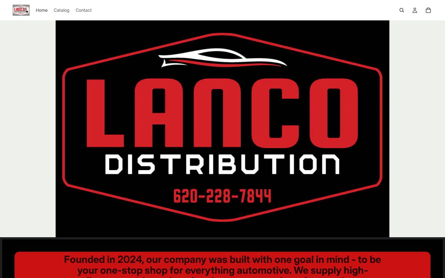 lancodistribution.com homepage screenshot
