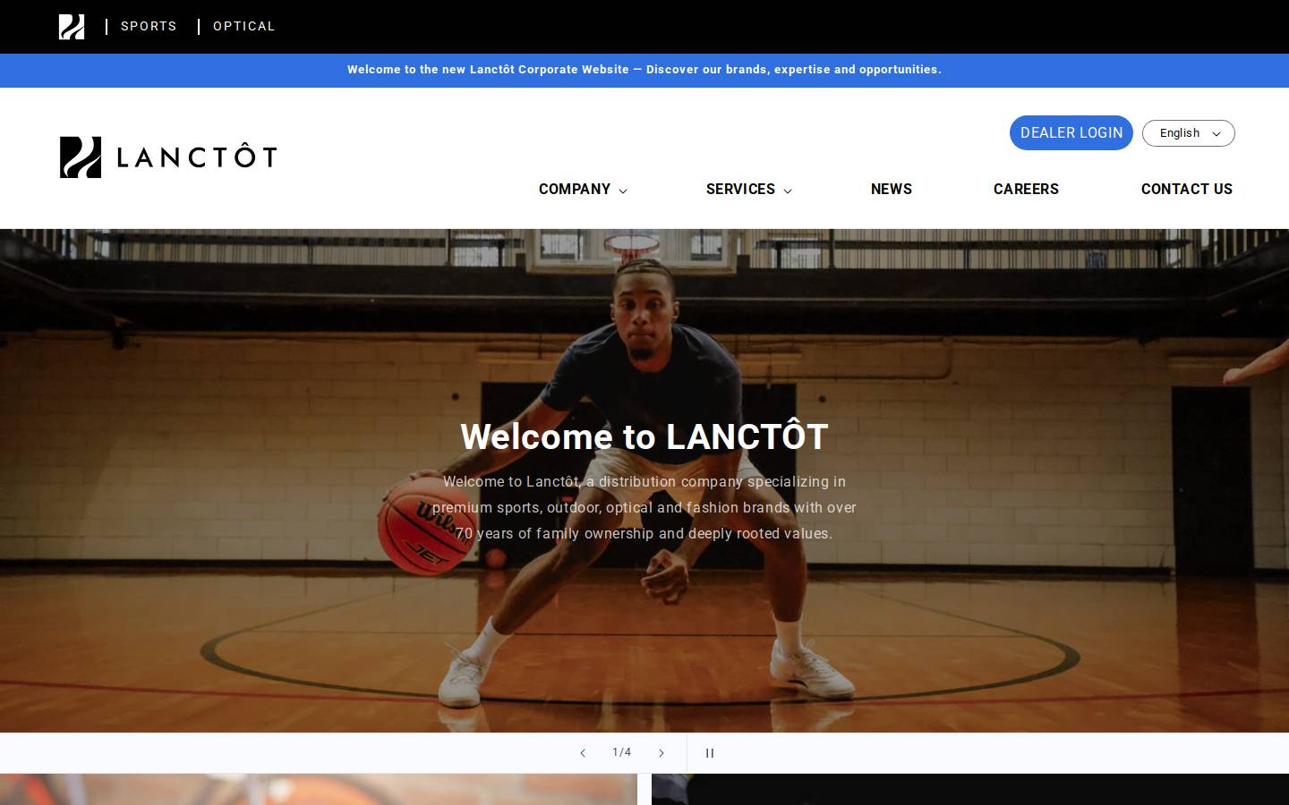 lanctotvip.com homepage screenshot