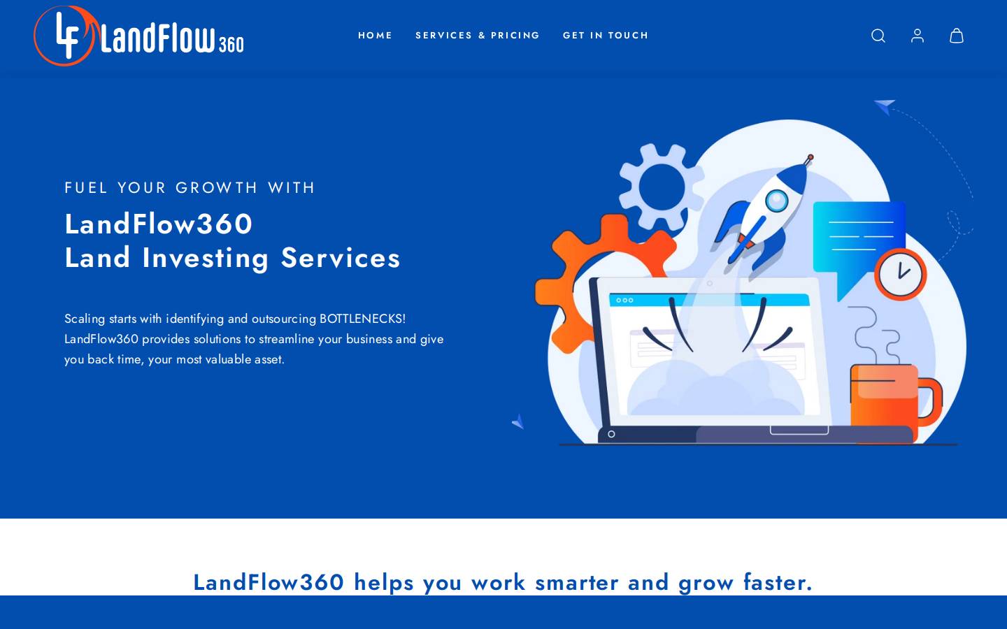landflow360.com homepage screenshot