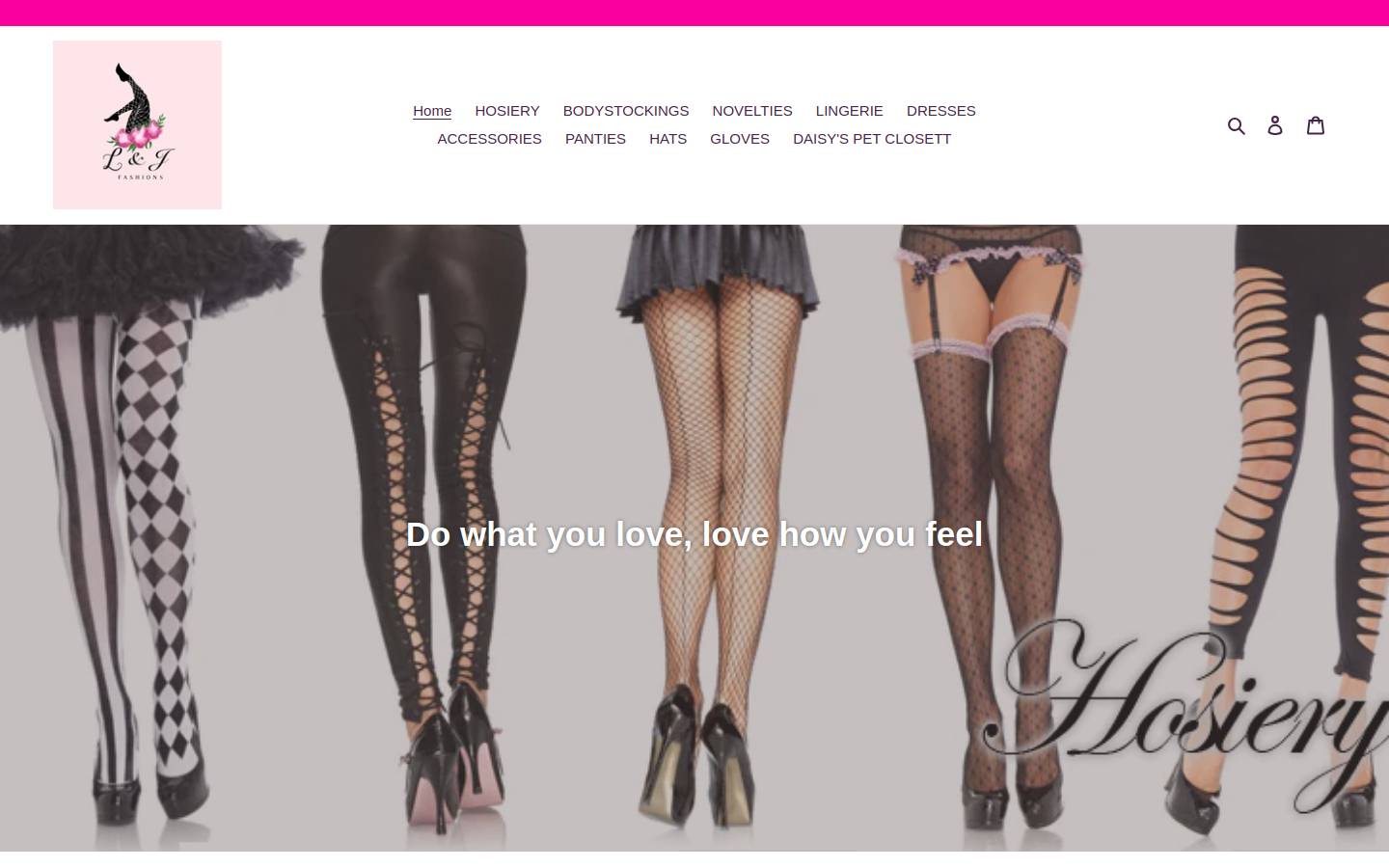 landjfashions.com homepage screenshot