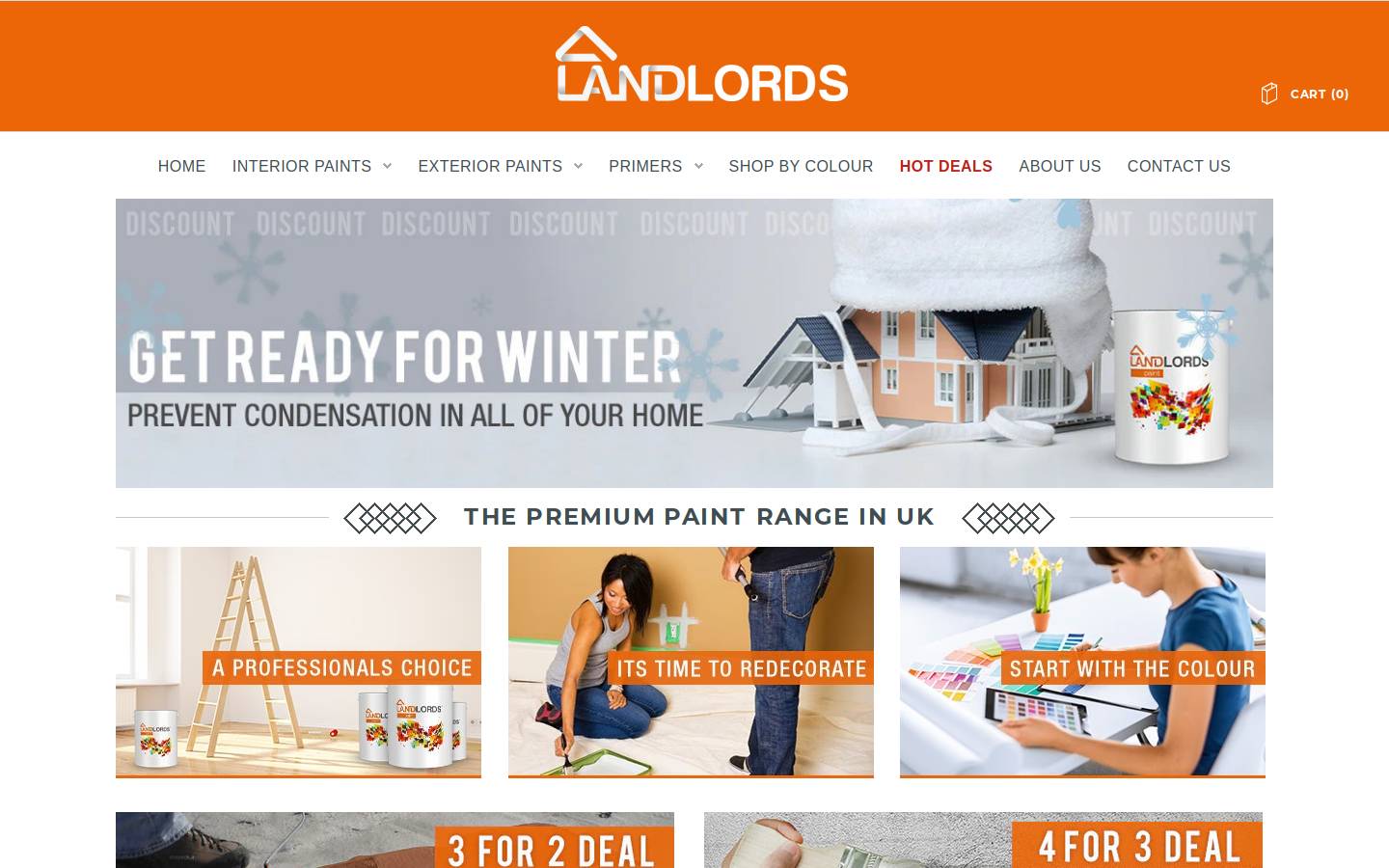 landlordspaint.com homepage screenshot