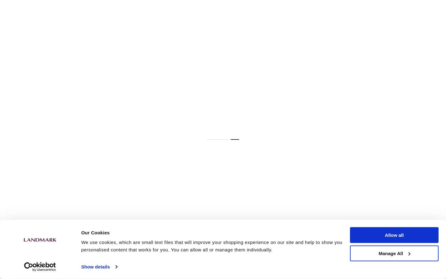 Landmark Stores homepage screenshot