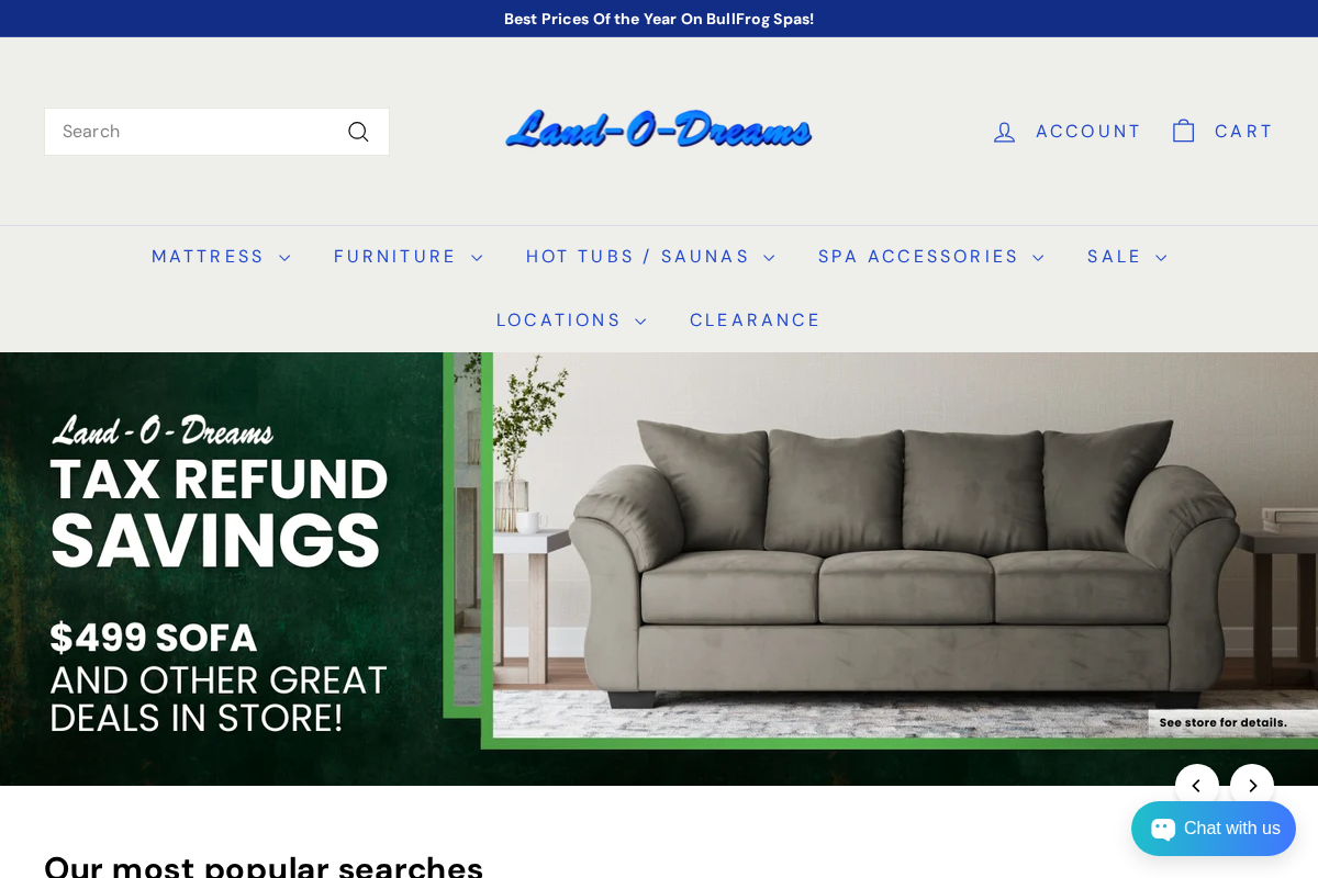 landodreams.com homepage screenshot