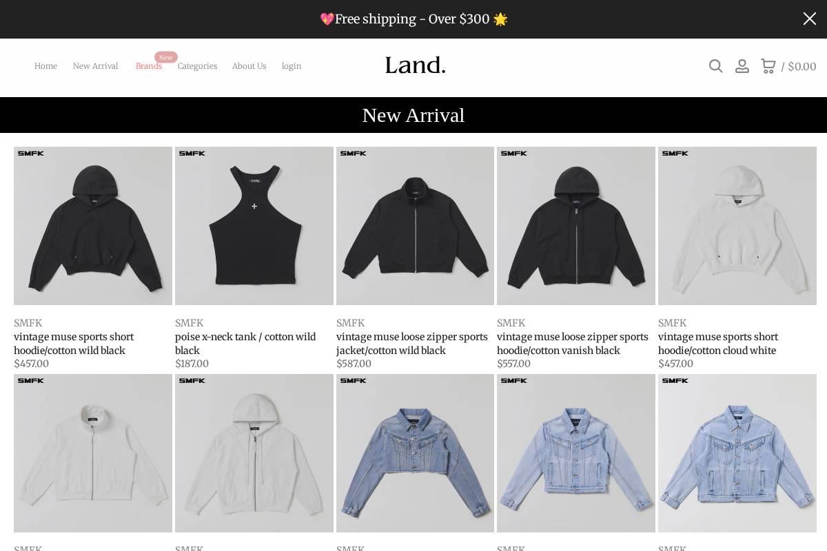 landofficial.co homepage screenshot
