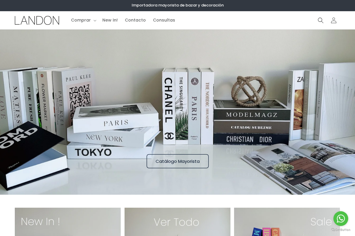 LANDON homepage screenshot
