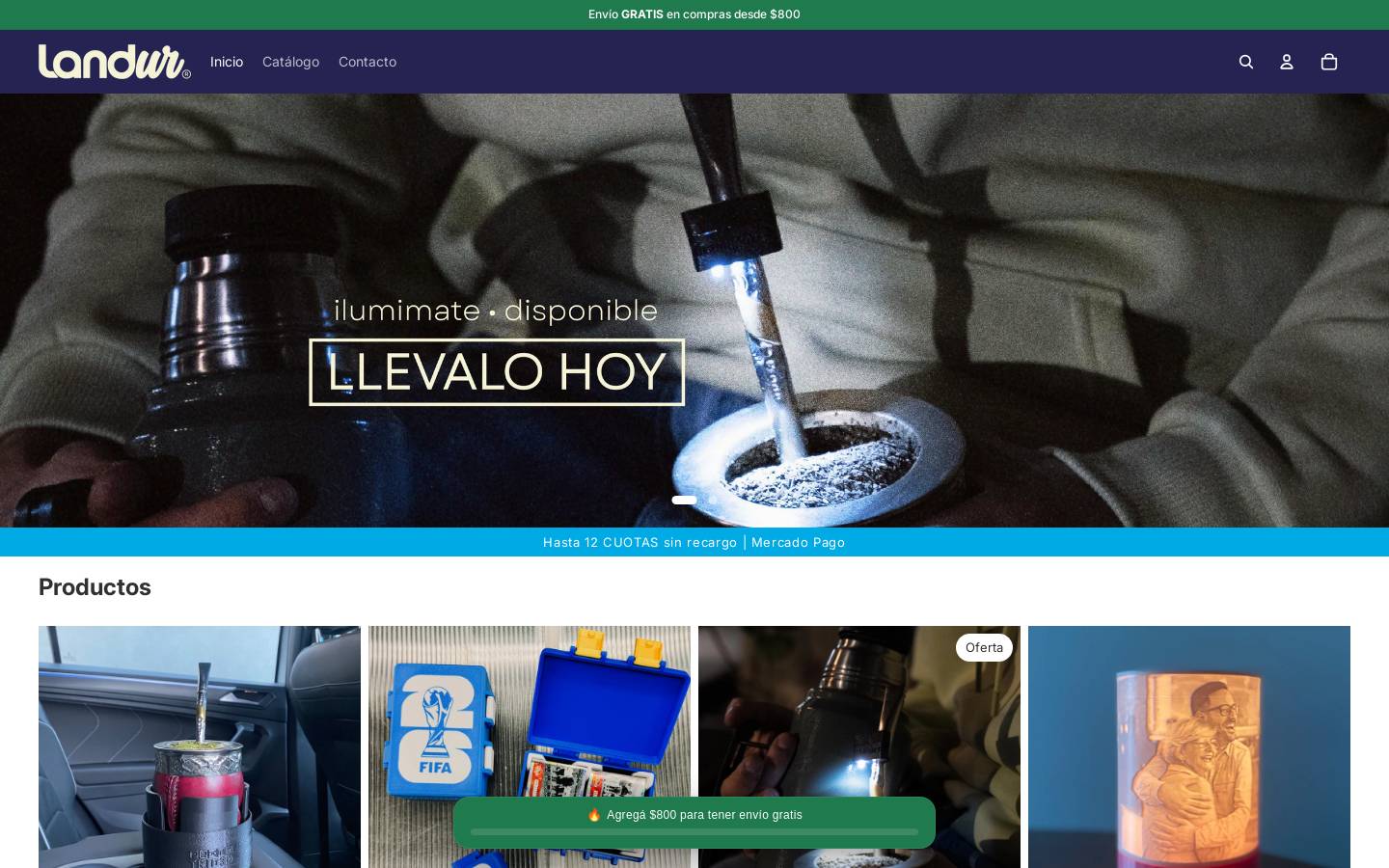 landur.shop homepage screenshot