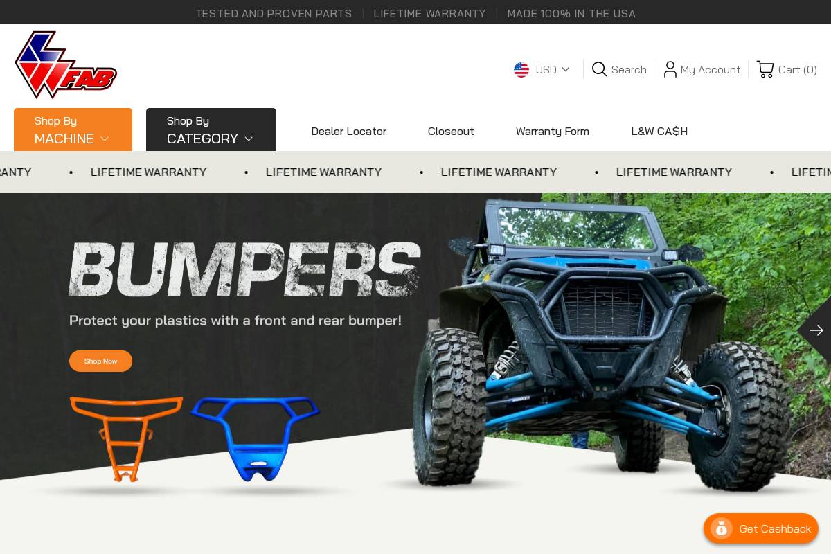 landwfab.com homepage screenshot