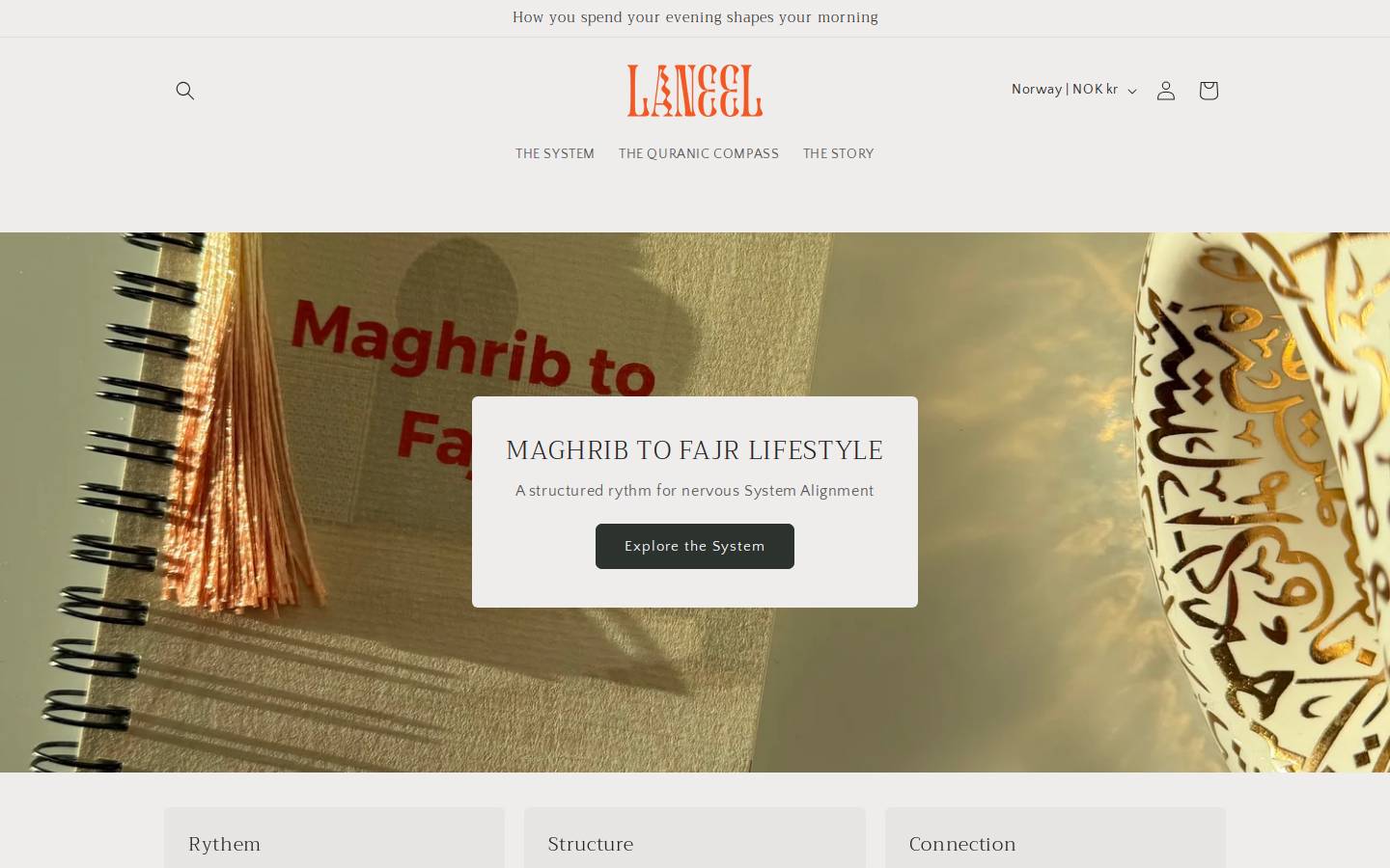 laneel.no homepage screenshot