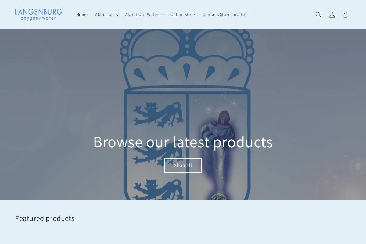 langenburgwater.com homepage screenshot