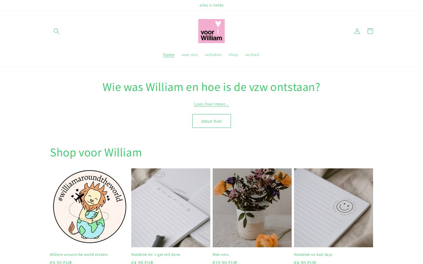 langlevewilliam.be homepage screenshot