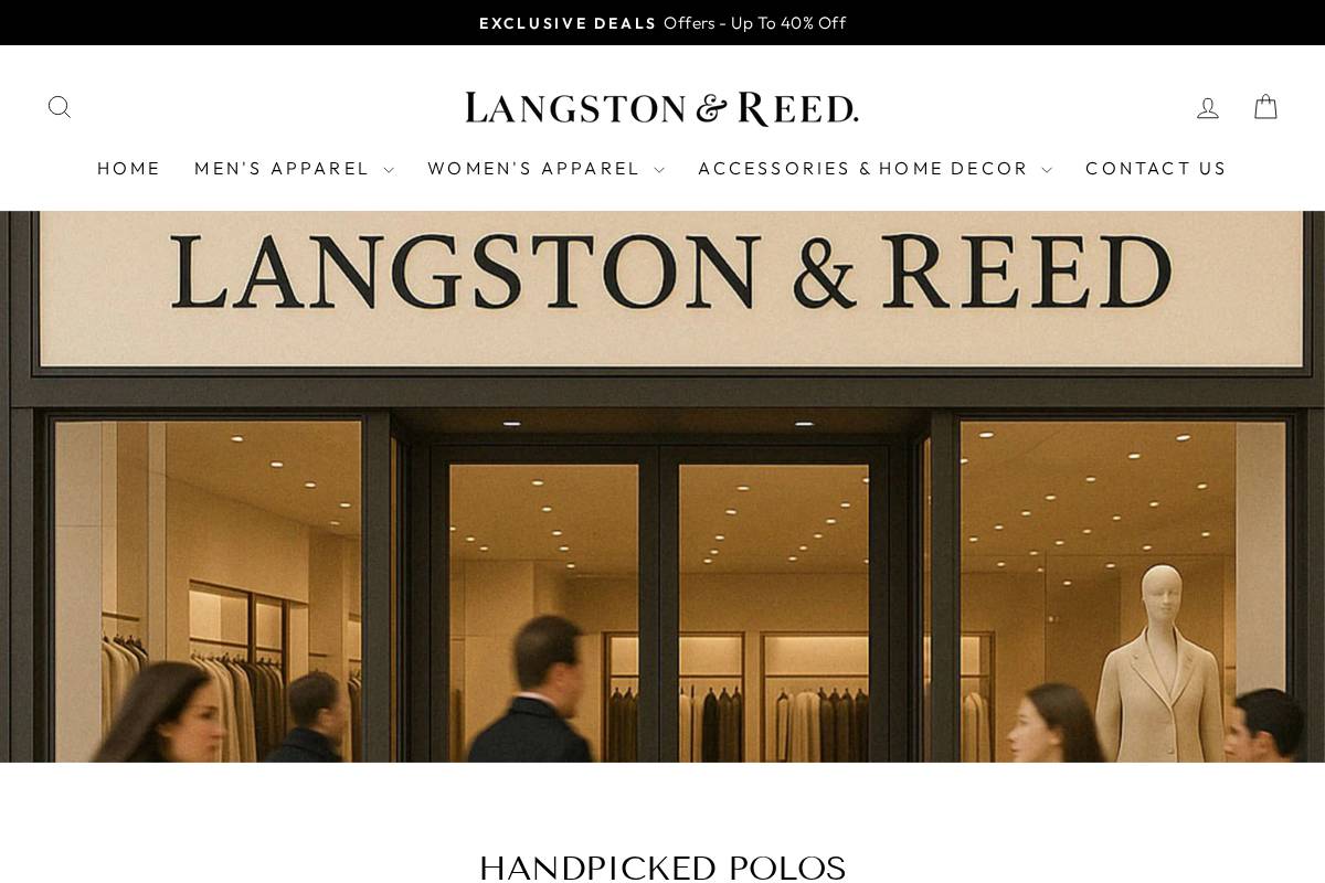 Langstonreed homepage screenshot