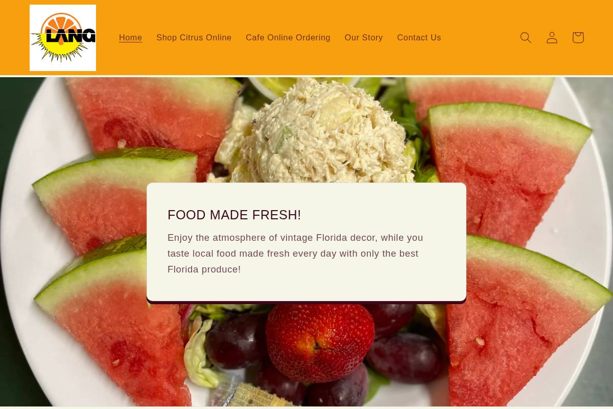 langsuncountry.com homepage screenshot