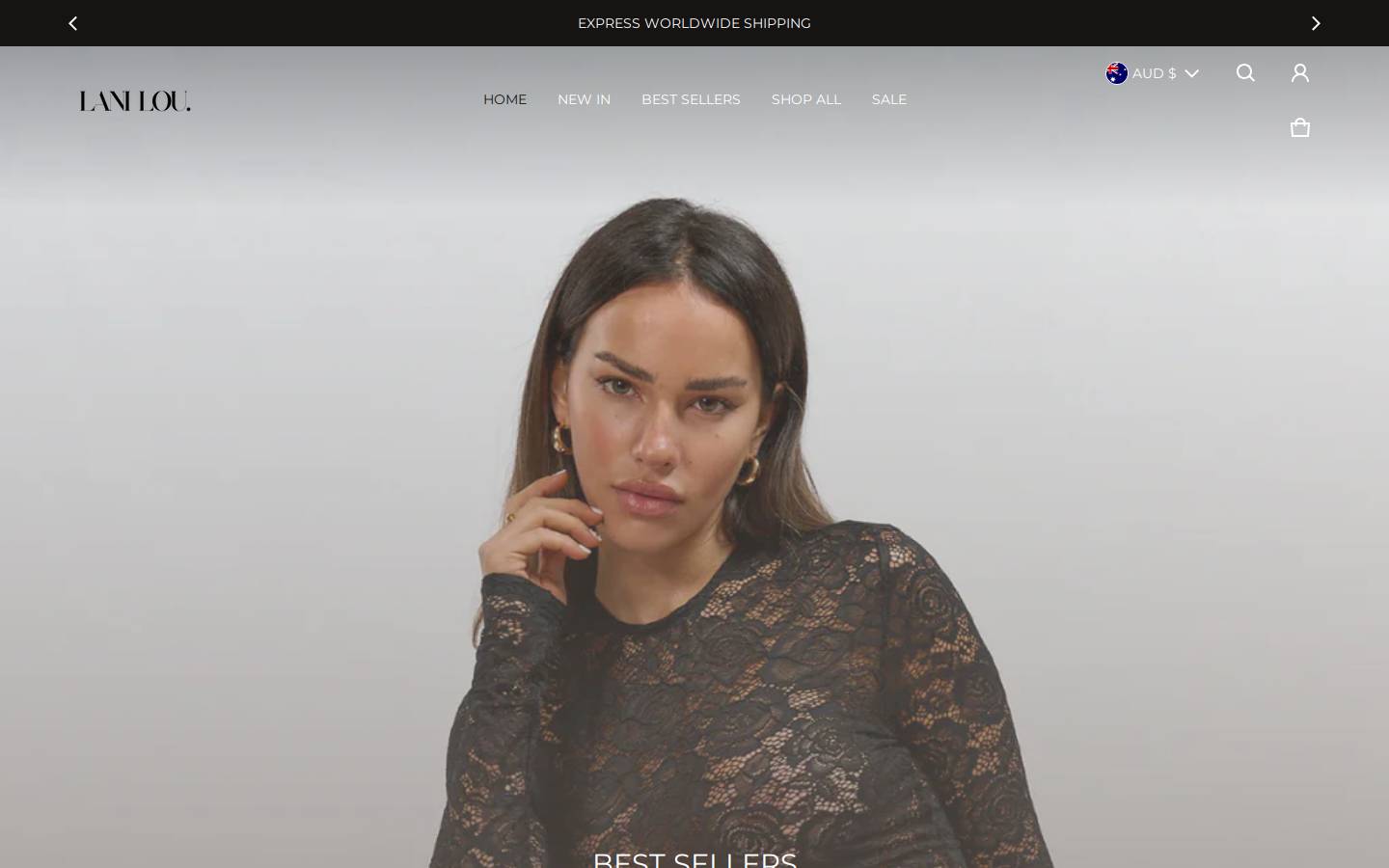 laniloubrand.com homepage screenshot