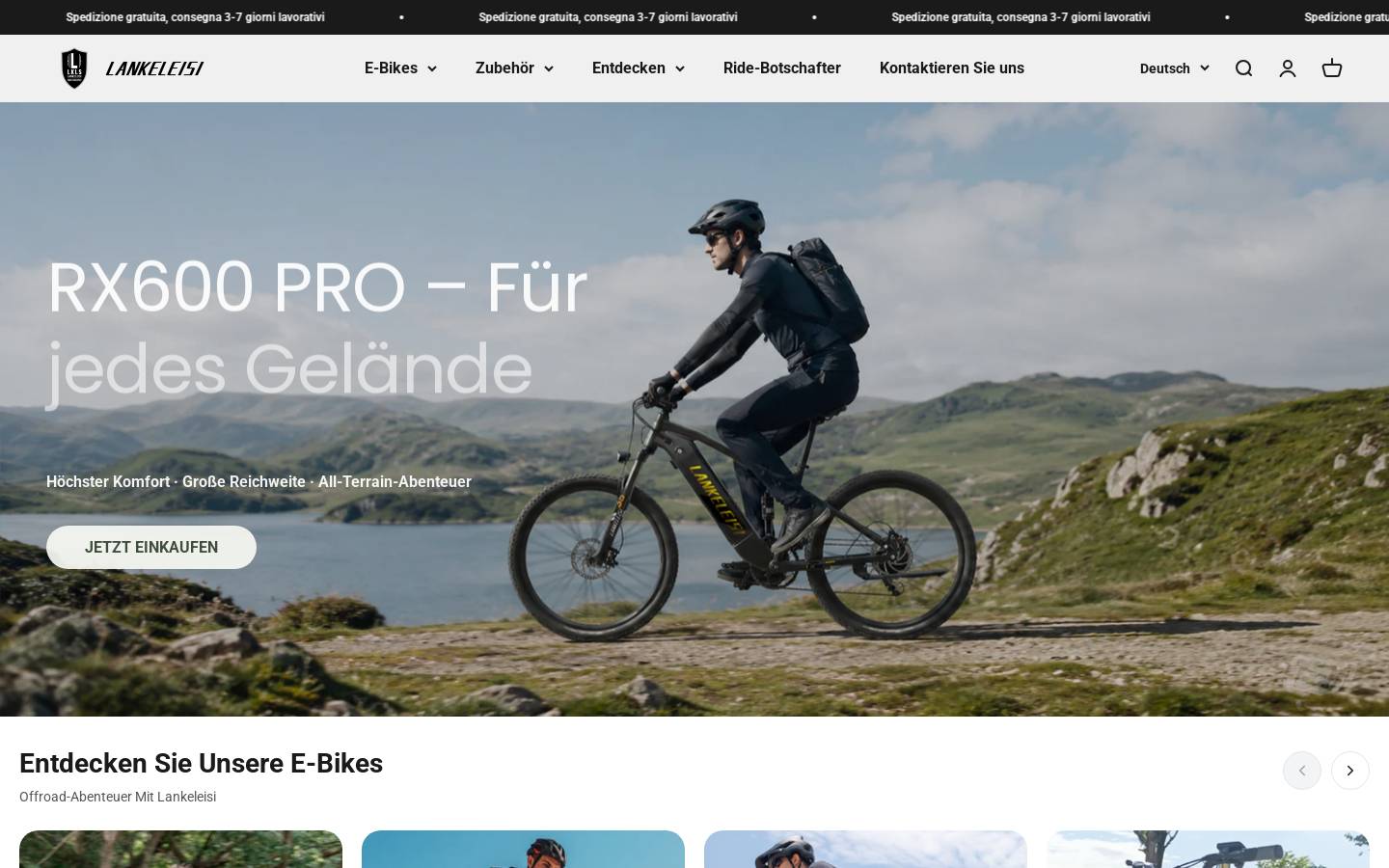 Lankeleisi homepage screenshot