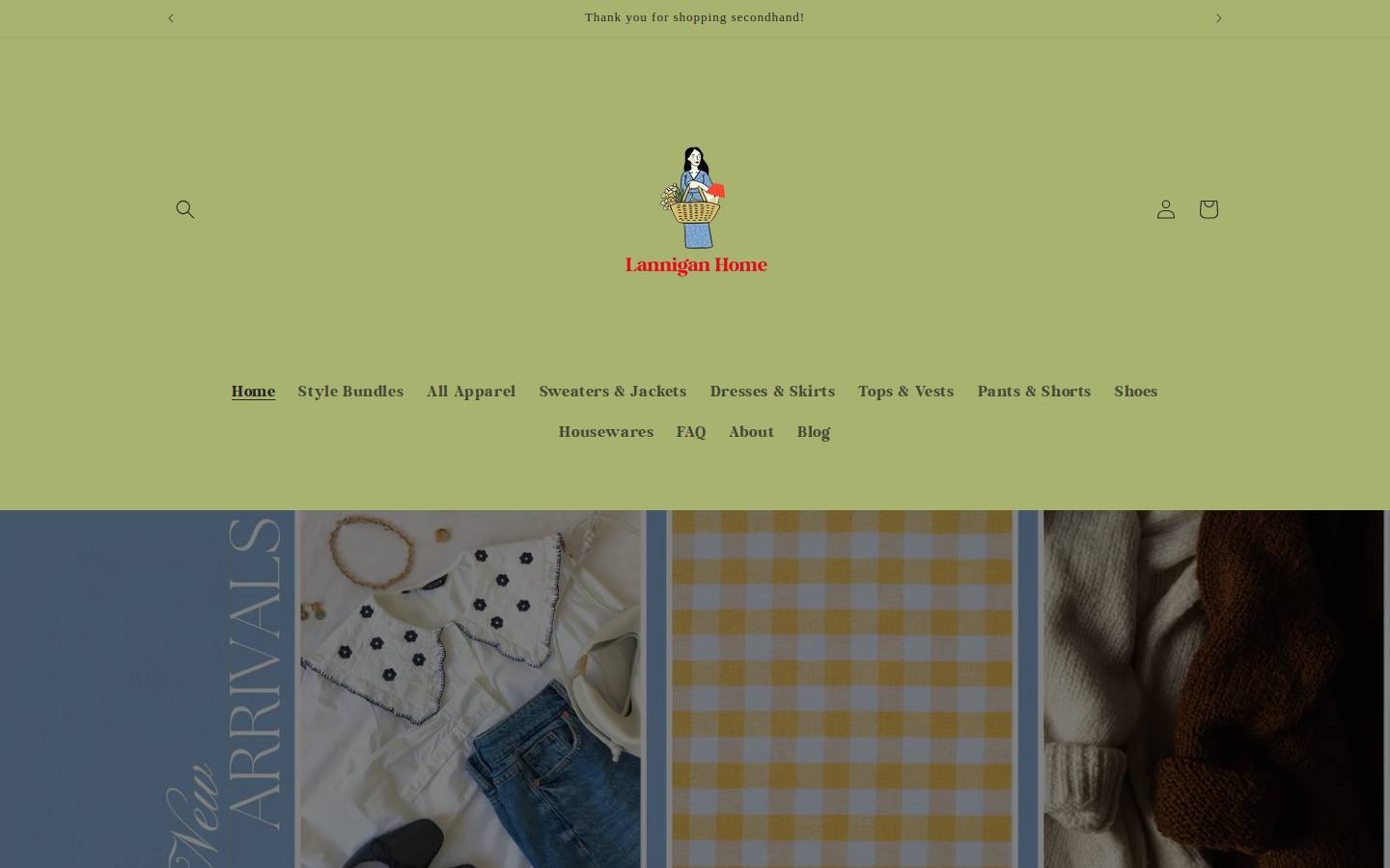 lanniganhome.com homepage screenshot