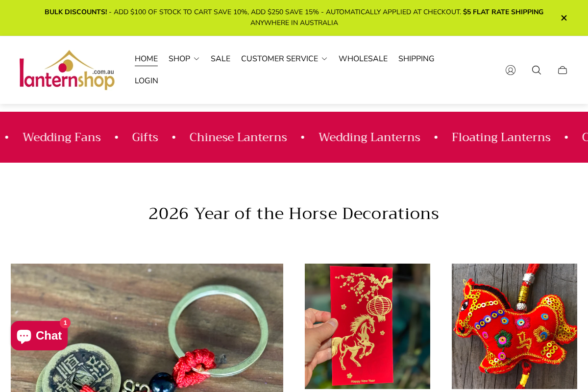 Lanternshop.com.au homepage screenshot