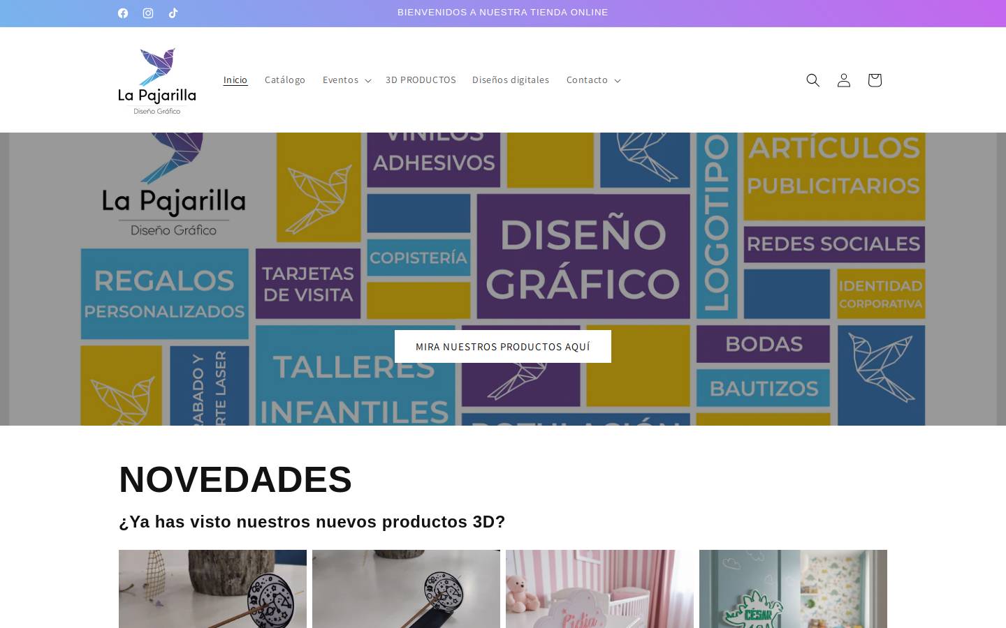 lapajarilla.com homepage screenshot