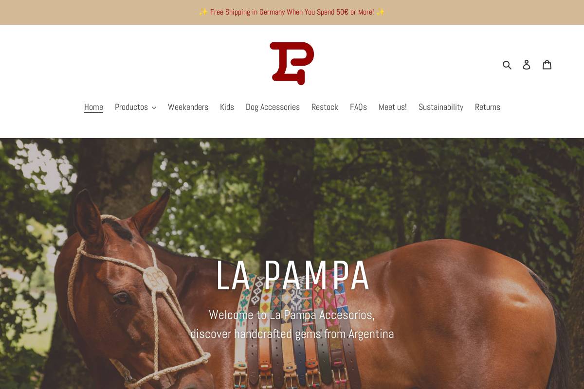 lapampa.shop homepage screenshot