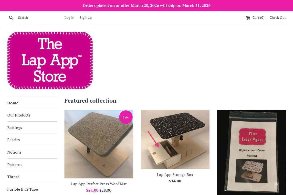 lapappstore.net homepage screenshot