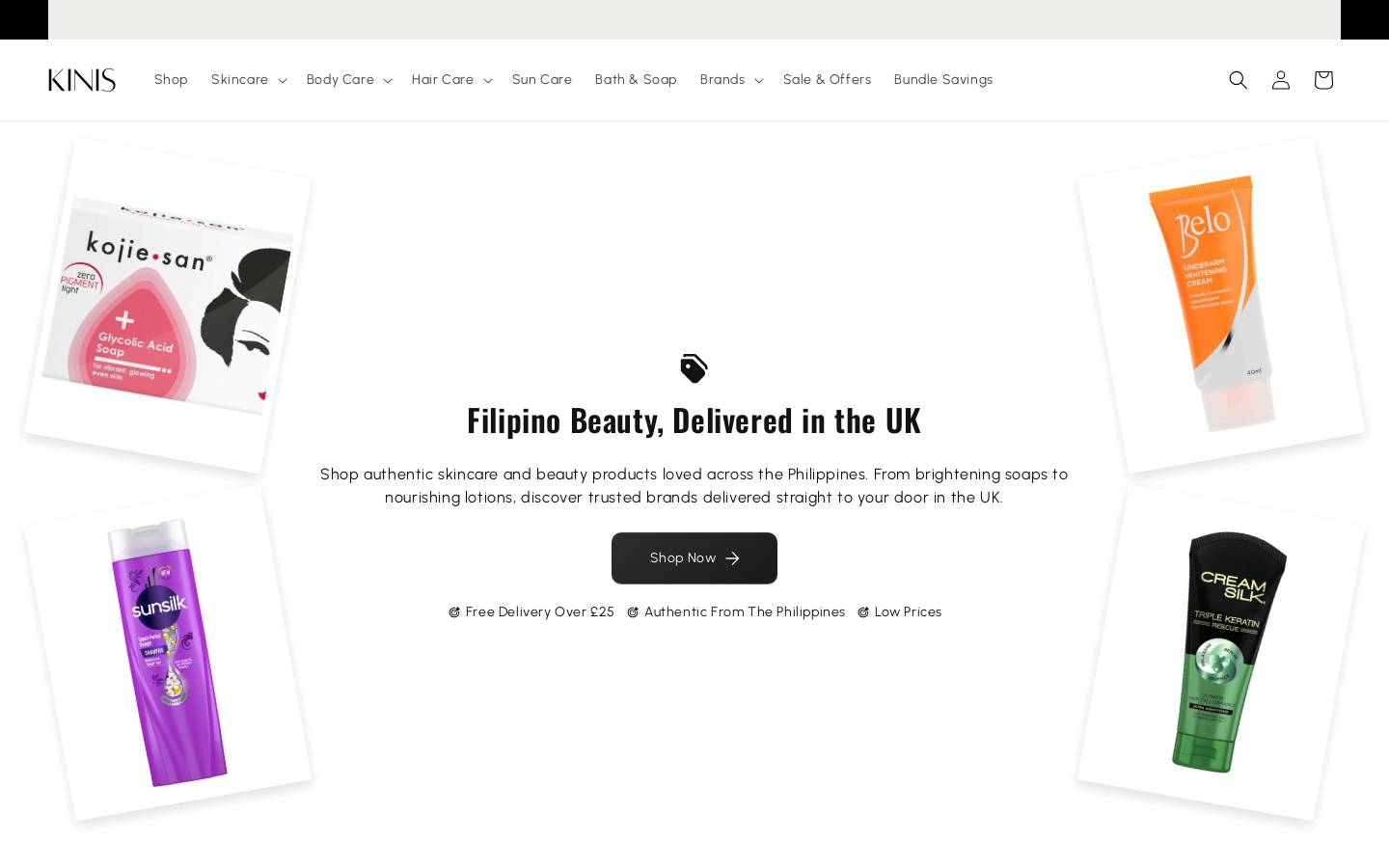 KINIS homepage screenshot
