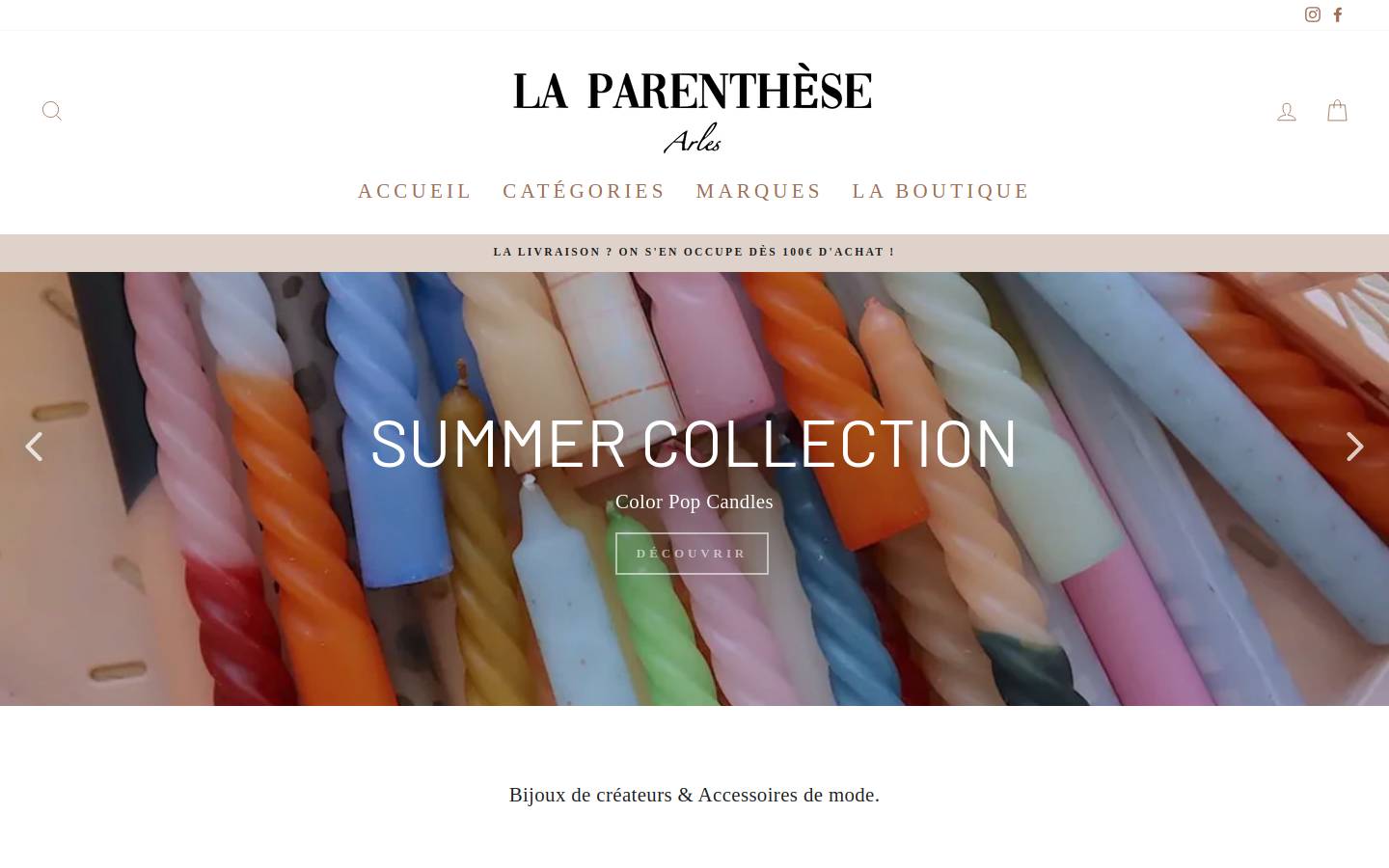 laparenthesearles.com homepage screenshot