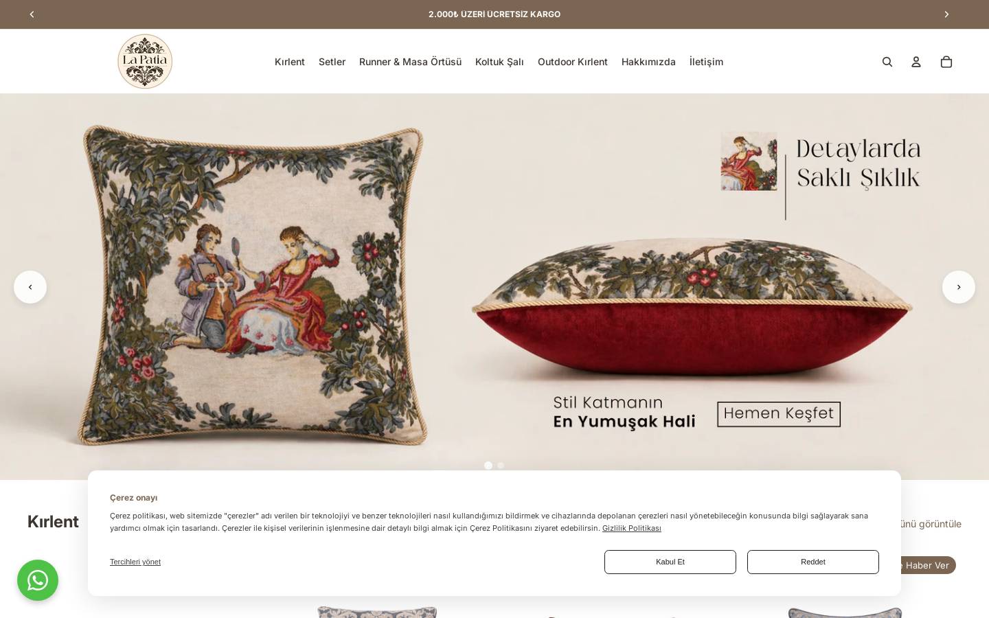 lapatia.com homepage screenshot