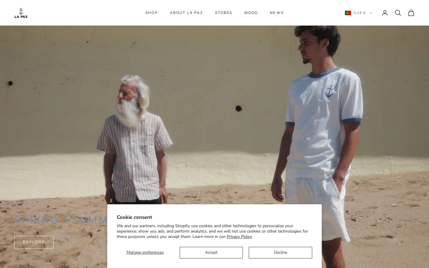 lapaz.pt homepage screenshot