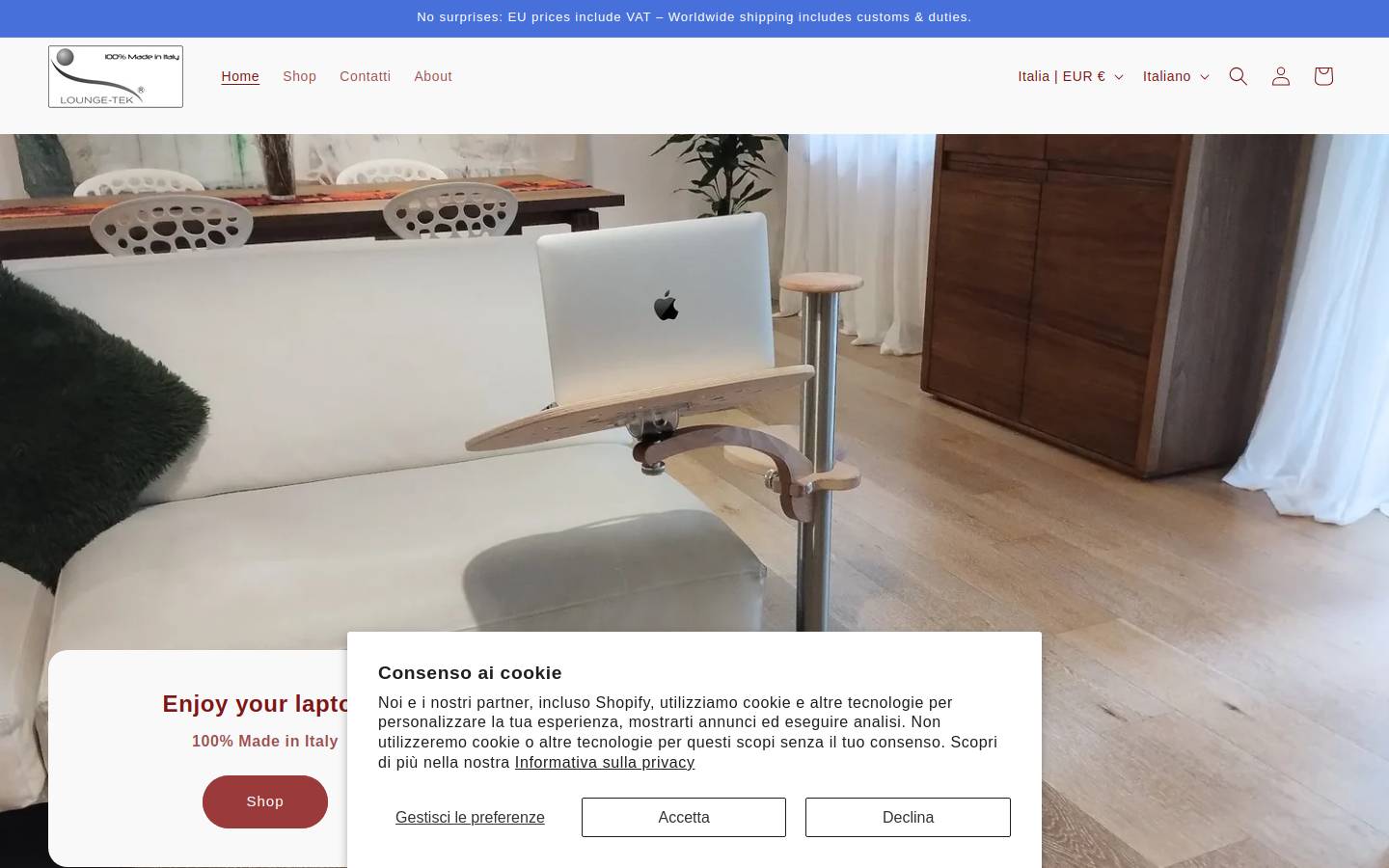 lapdesk.it homepage screenshot
