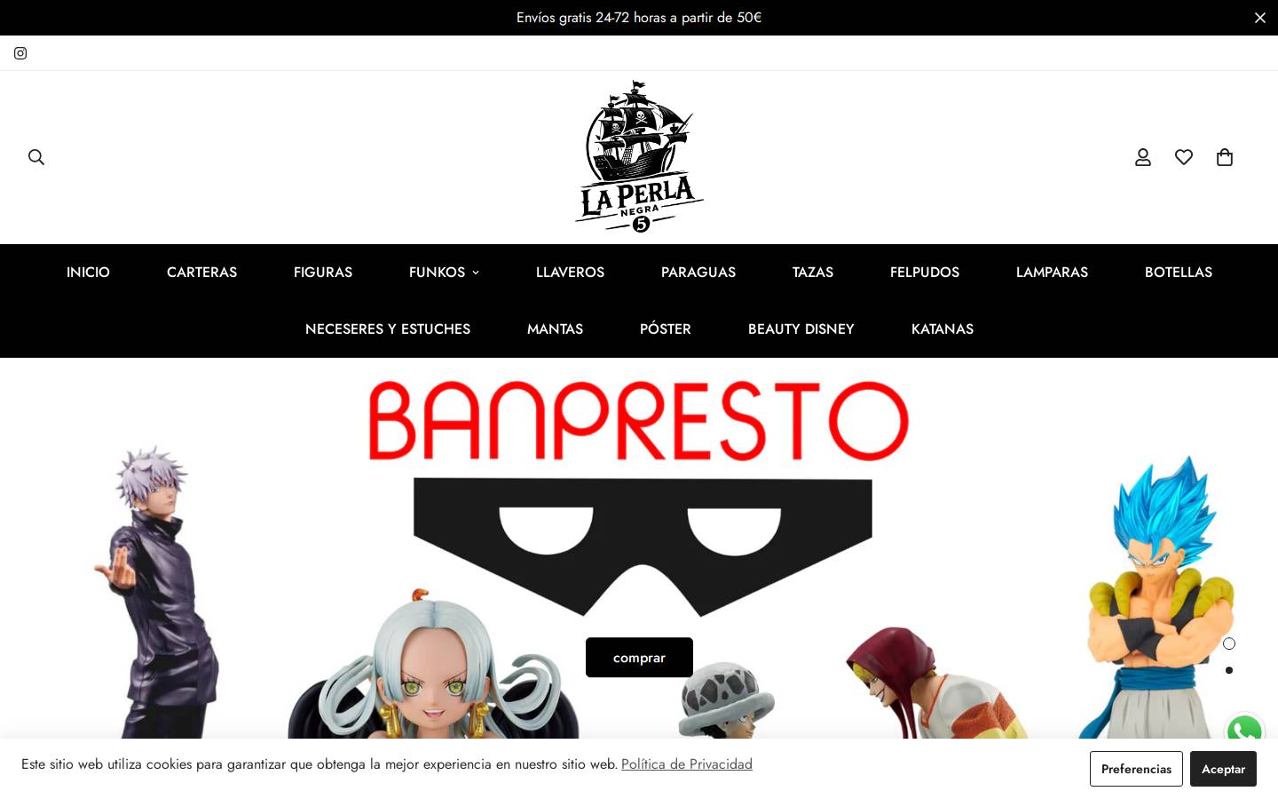 laperlanegra5.com homepage screenshot