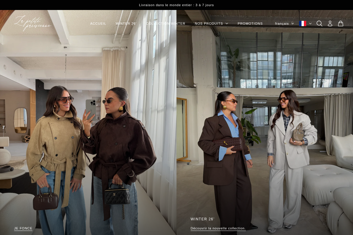 lapetiteparisienne.co homepage screenshot