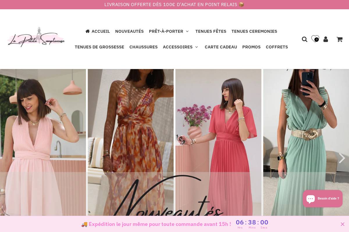 Lapetitesomptueuse homepage screenshot