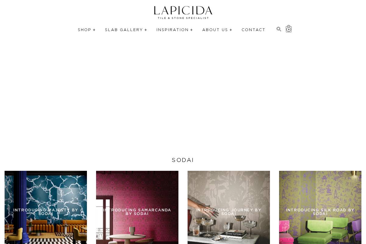 Lapicida Stone homepage screenshot