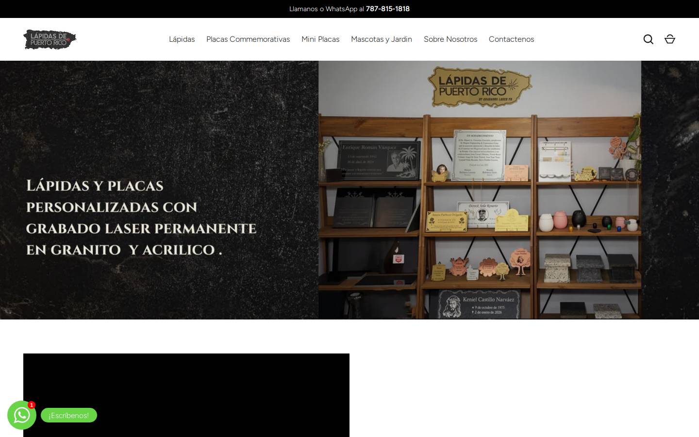 lapidasdepuertorico.com homepage screenshot
