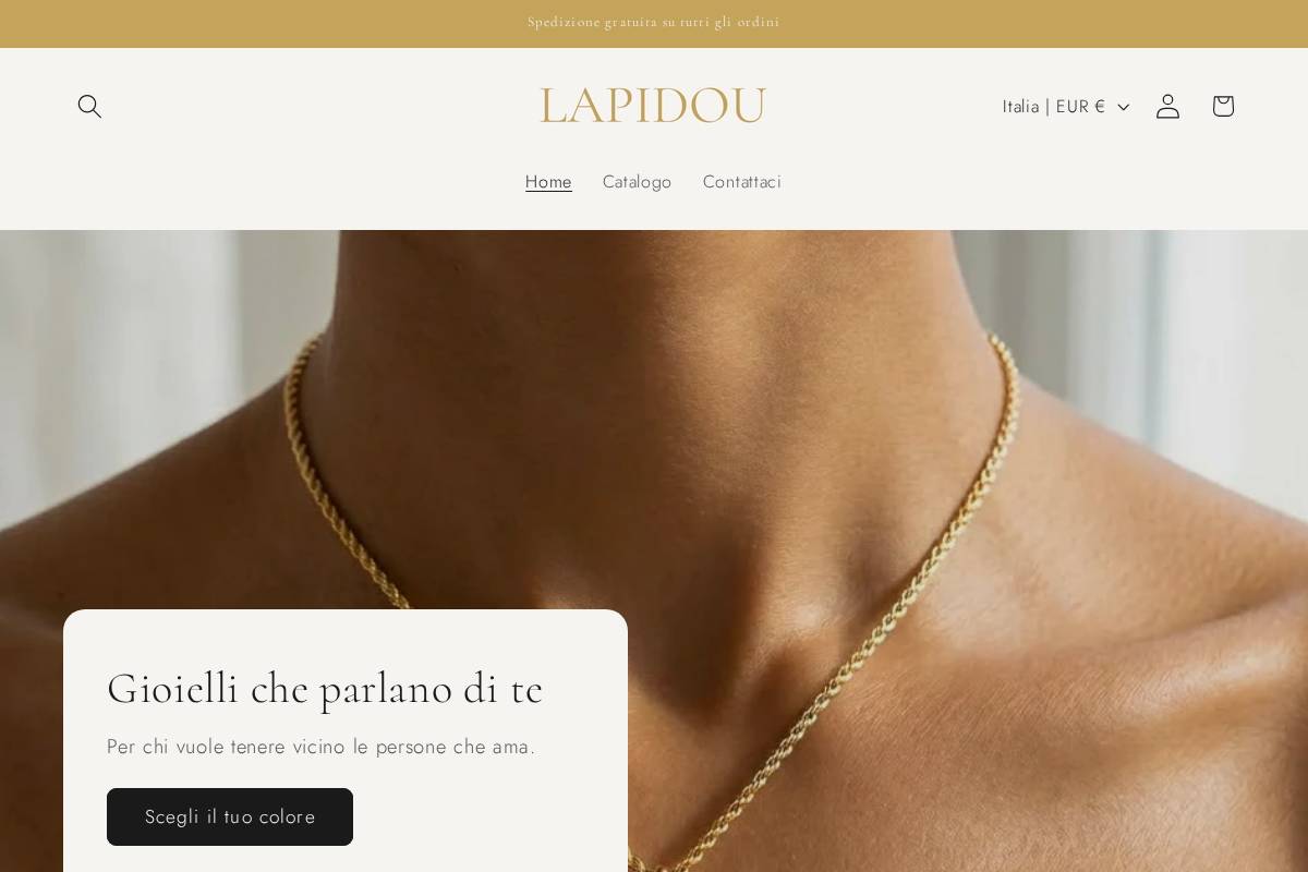 Lapidou homepage screenshot