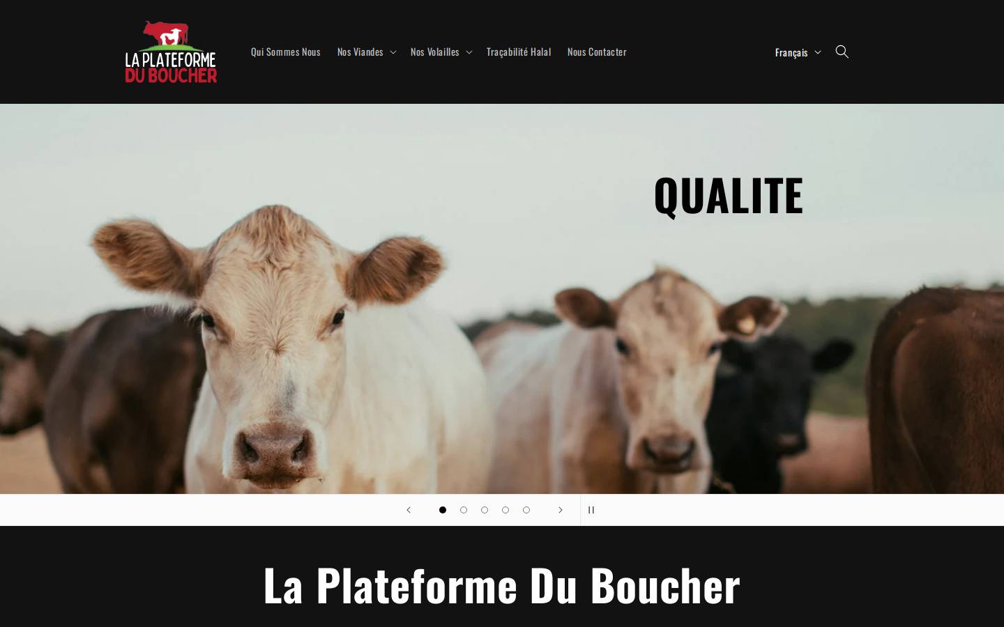 laplateformeduboucher.com homepage screenshot