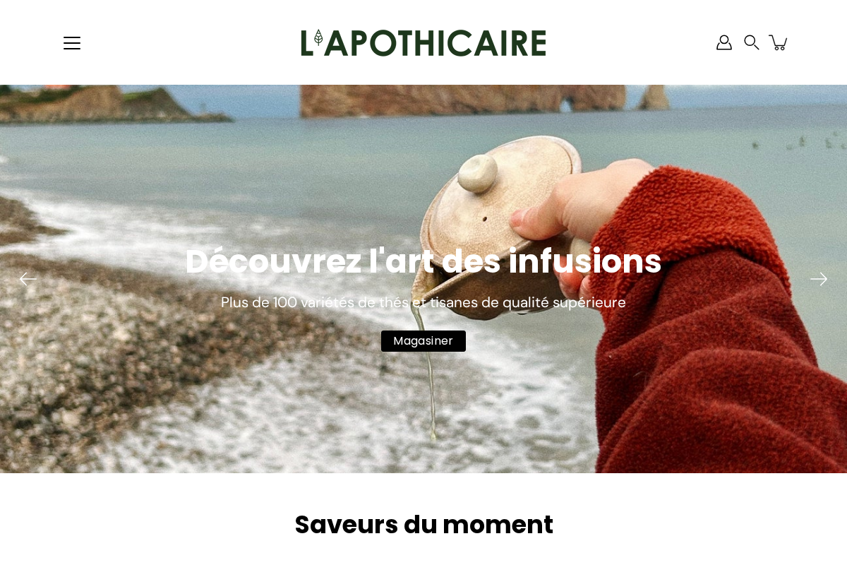 lapothicaire.ca homepage screenshot