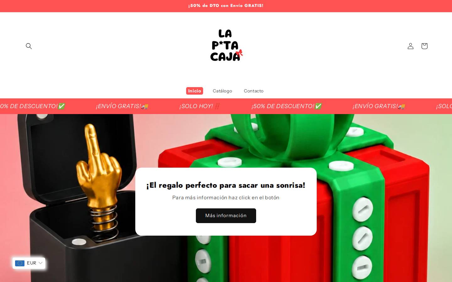 laptacaja.store homepage screenshot