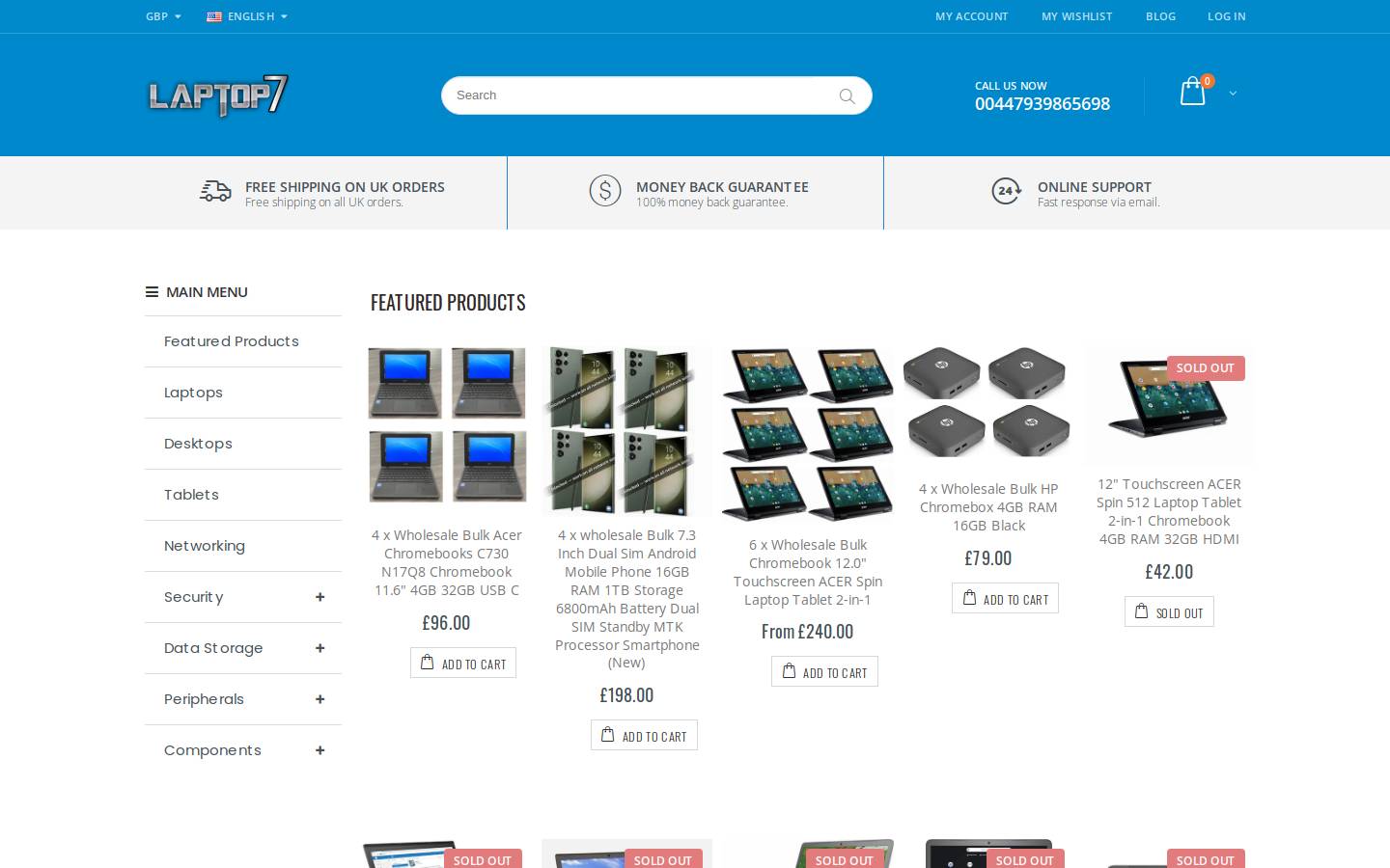 laptop7.com homepage screenshot