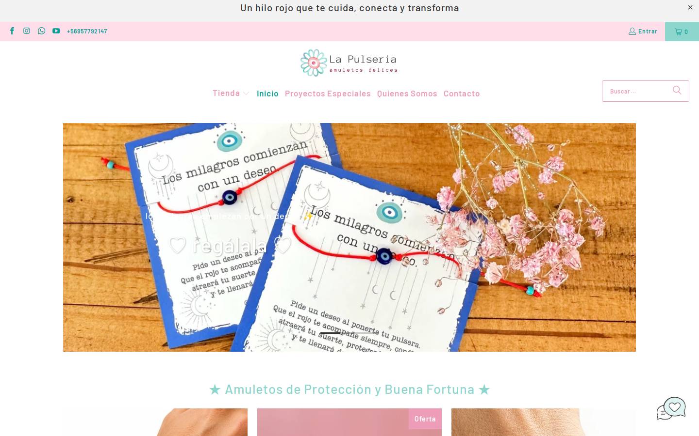 La Pulsería homepage screenshot