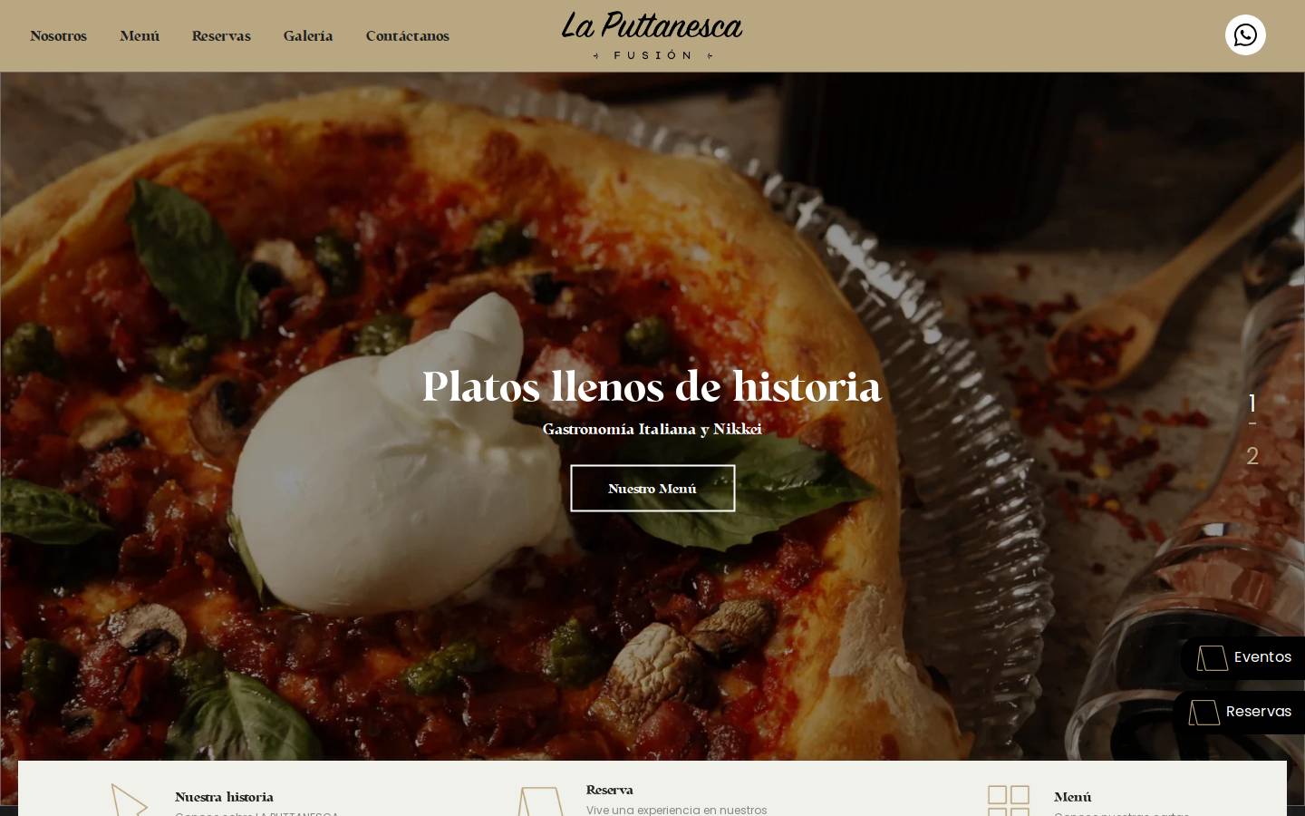 laputtanesca.com.co homepage screenshot