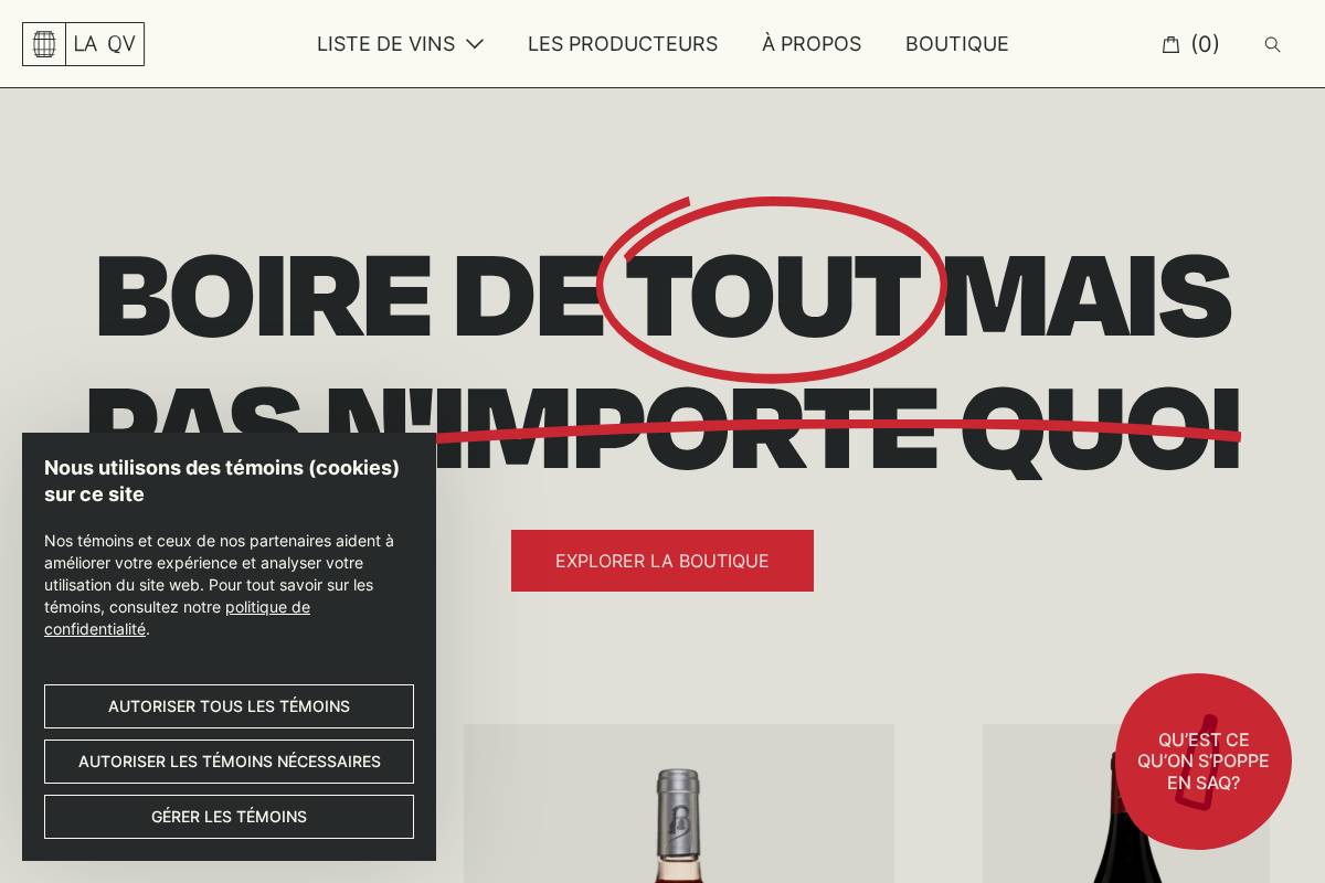 laqv.ca homepage screenshot