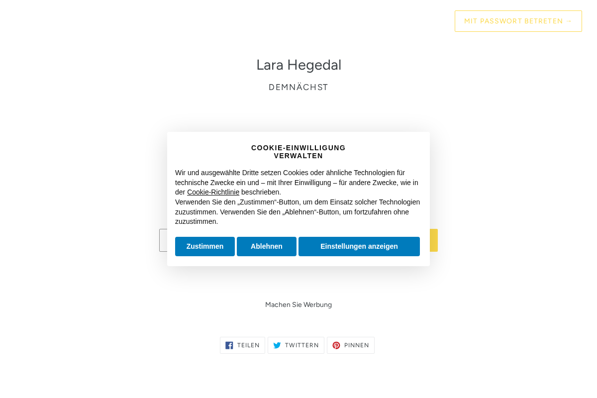 Larahegedal homepage screenshot