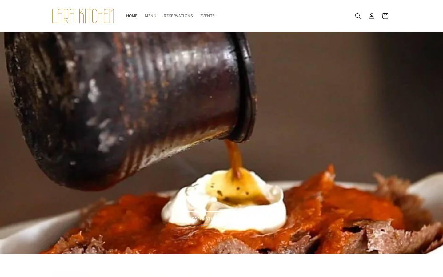 larakitchen.com homepage screenshot