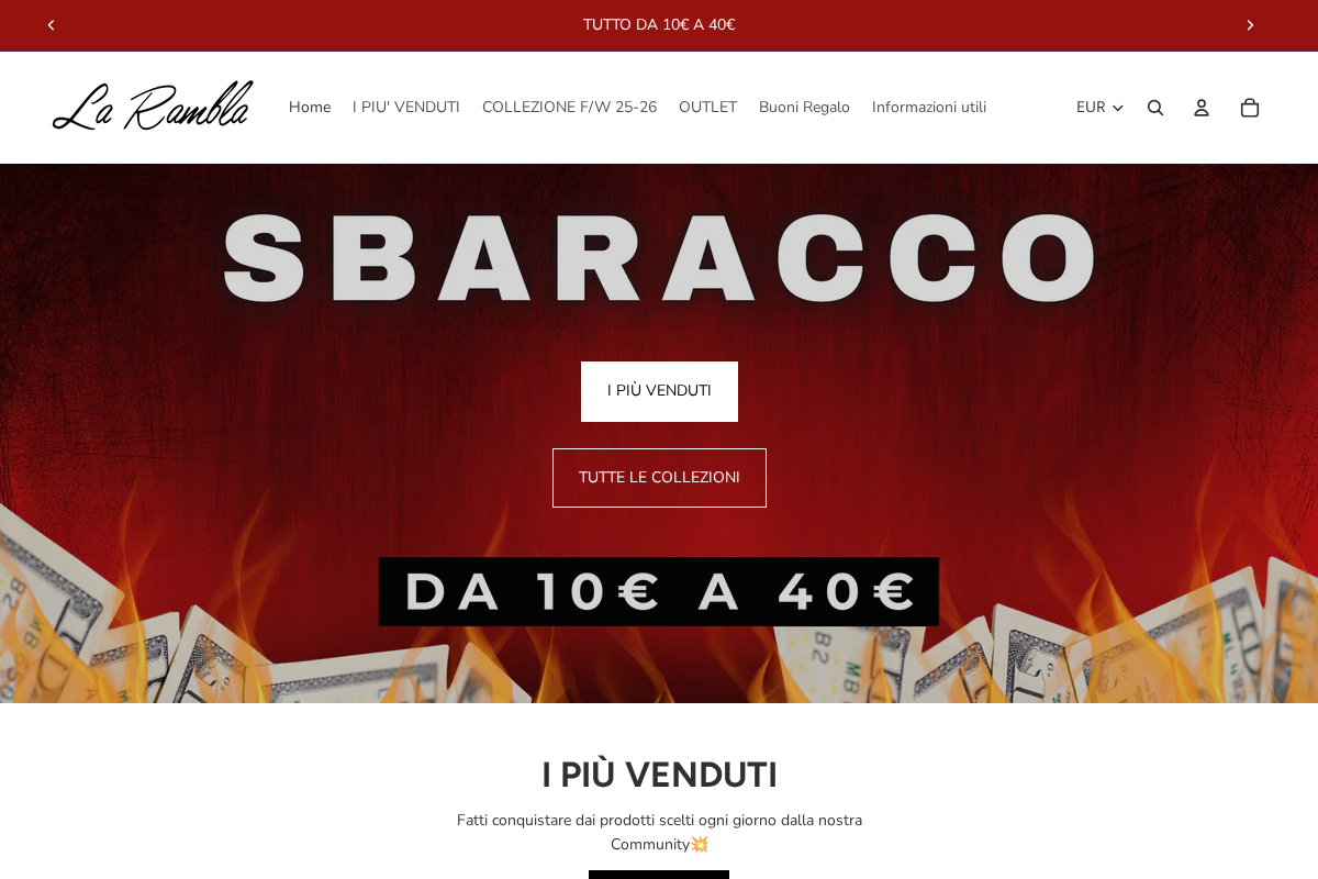 larambla homepage screenshot