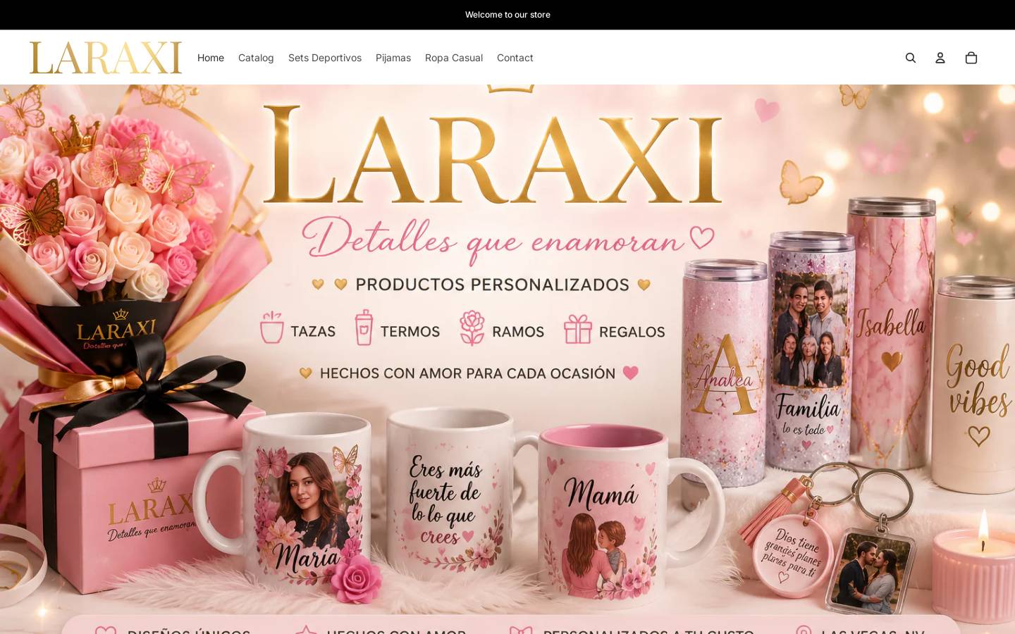 laraxi.com homepage screenshot